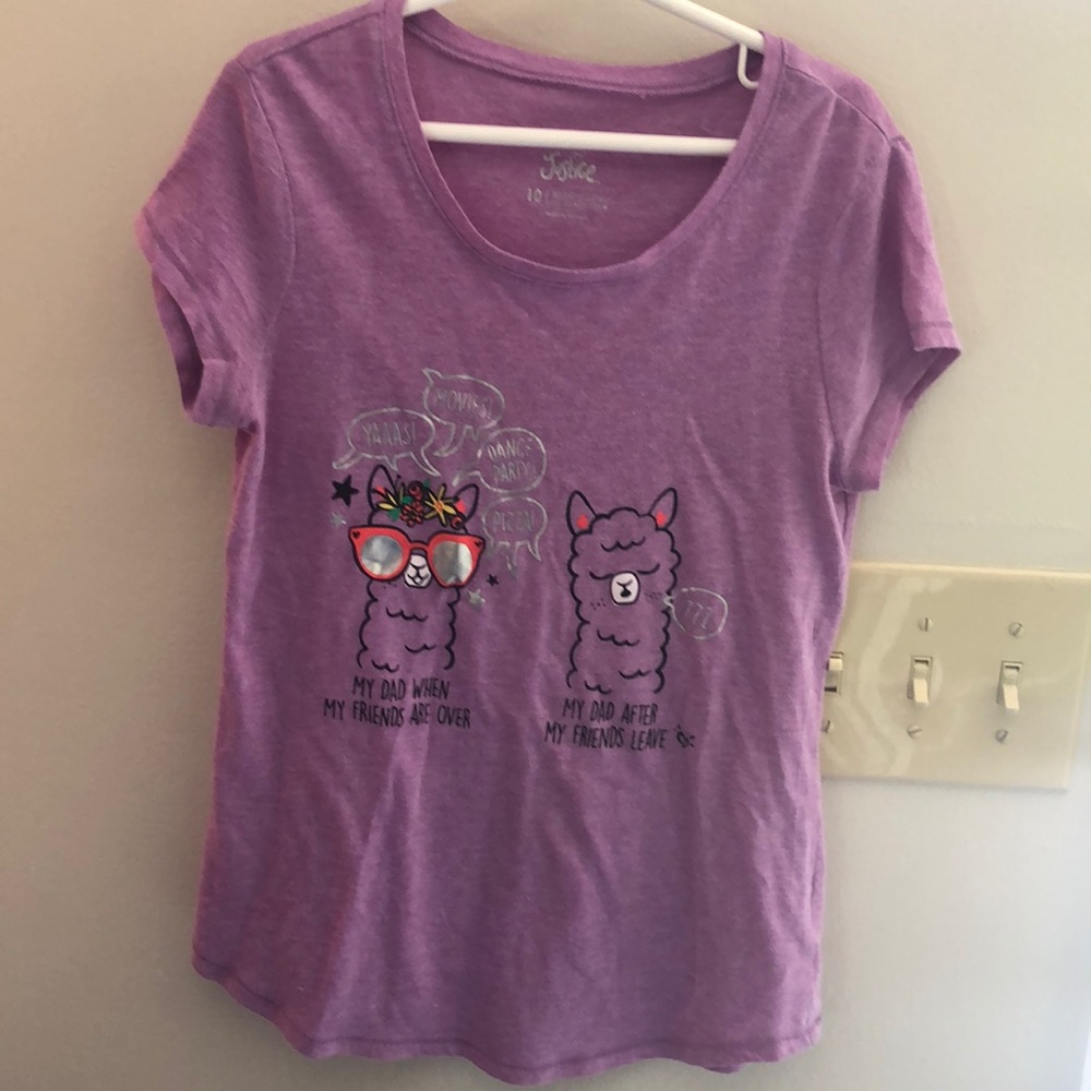 Justice llama T-shirt